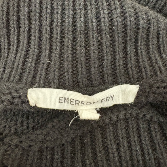 Emerson Fry Classic Black Turtleneck Sweater - Picture 4 of 4